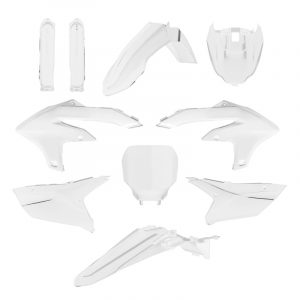 KIT COMPLETO PLÁSTICOS POLISPORT YAMAHA YZ450F(23/24) YZ250F(23) COLOR BLANCO (MX)