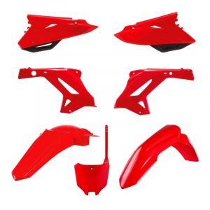 KIT COMPLETO PLÁSTICOS POLISPORT HONDA RESTYLING CR125/250(02/07) CRF(22) STYLE COLOR ROJO (MX)