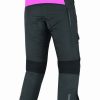 Pantalón moto mujer, chica, all season, invierno y verano, color negro, rosa fucsia. Impermeable, protecciones homologadas. Pantalón moto Kangroute Oceano en Full Gas Motor. Mejorada del Campo. Madrid