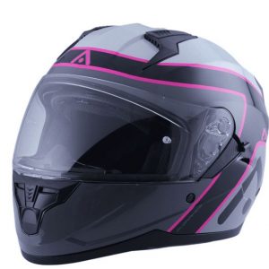 CASCO INTEGRAL ADN STELVIO WARMUP GRIS ROSA