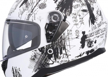 Casco Integral Shiro Trueno SH-667 Funky Blanco Mate