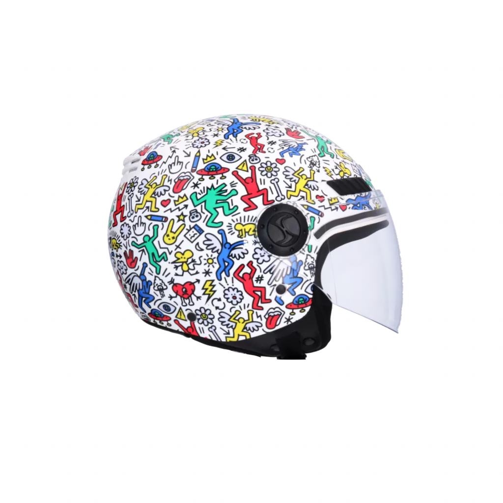 CASCO JET KIOTO DOODLE LIVE BLANCO