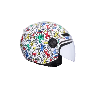 CASCO JET KIOTO DOODLE LIVE BLANCO