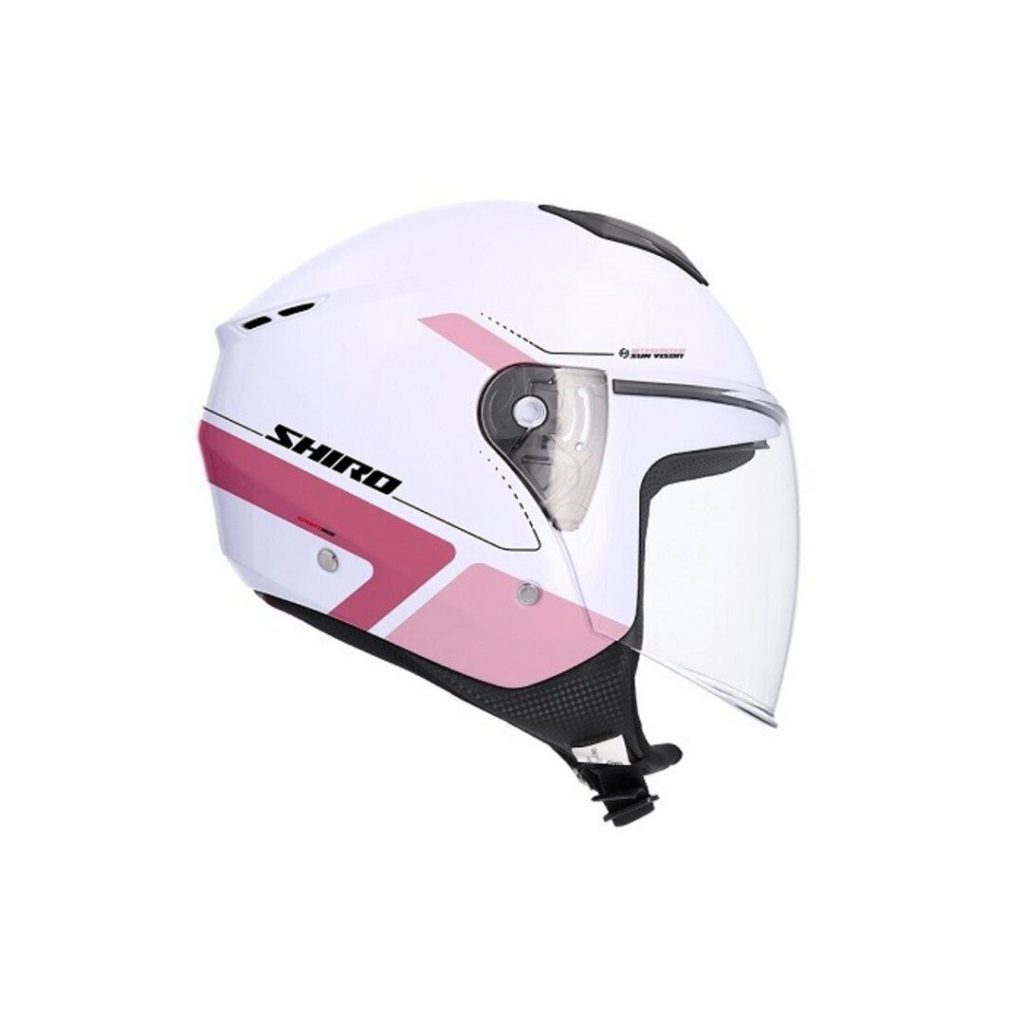 CASCO JET SHIRO IBIZA SPORTAGE BLANCO ROSA TALLA XL