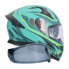 Casco Integral Shiro Katana Sharp Verde Mate Homologado 22.06 talla M y L. Full Gas Motor. Mejorada del Campo. Madrid. Descuento 5€ por recogida en tienda