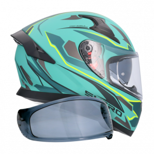 Casco Integral Shiro Katana Sharp Verde Mate Homologado 22.06 talla M y L. Full Gas Motor. Mejorada del Campo. Madrid. Descuento 5€ por recogida en tienda