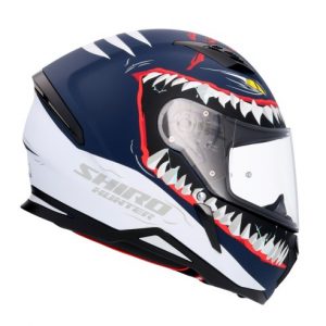 CASCO INTEGRAL SHIRO HUNTER SHARK AZUL