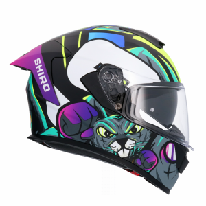 CASCO INTEGRAL SHIRO RAPTOR CRAZY RABBIT