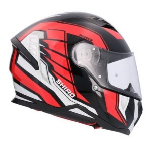 CASCO INTEGRAL SHIRO HUNTER SH-890 EDGE NEGRO ROJO