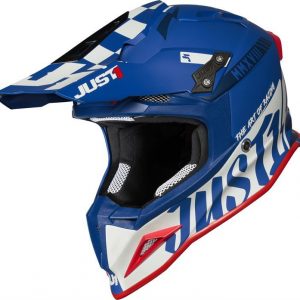 JUST1 J12 PRO RACER WHITE BLUE - Matt