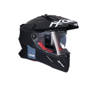 CASCO AXOR X-CROSS ADVENTURE NEGRO MATE
