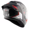 Casco moto integral Axor Saber Spark original para hombre y mujer con pinlock, color gris, rojo y blanco perla, alerón trasero. Envío gratis en España. Casco Axor al mejor precio en Full Gas Motor. Mejorada del Campo. Madrid