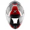 Casco moto integral Axor Saber Spark original para hombre y mujer con pinlock, color gris, rojo y blanco perla, alerón trasero. Envío gratis en España. Casco Axor al mejor precio en Full Gas Motor. Mejorada del Campo. Madrid