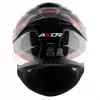 Casco moto integral Axor Saber Spark original para hombre y mujer con pinlock, color gris, rojo y blanco perla, alerón trasero. Envío gratis en España. Casco Axor al mejor precio en Full Gas Motor. Mejorada del Campo. Madrid