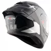 Casco moto integral Axor Saber Spark original para hombre y mujer con pinlock, color gris y blanco perla, alerón trasero. Envío gratis en España. Casco Axor al mejor precio en Full Gas Motor. Mejorada del Campo. Madrid