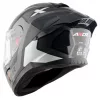 Casco moto integral Axor Saber Spark original para hombre y mujer con pinlock, color gris y blanco perla, alerón trasero. Envío gratis en España. Casco Axor al mejor precio en Full Gas Motor. Mejorada del Campo. Madrid