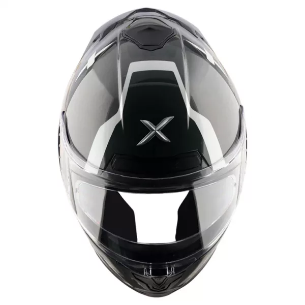 Casco moto integral Axor Saber Spark original para hombre y mujer con pinlock, color gris y blanco perla, alerón trasero. Envío gratis en España. Casco Axor al mejor precio en Full Gas Motor. Mejorada del Campo. Madrid