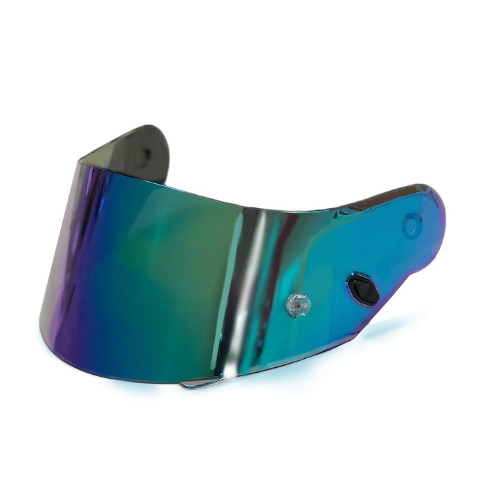 Pantalla iridium verde/azul para casco integral Shiro y Axor Hunter, preparada para pinlock30 (pinlock ready) Full Gas Motor. Mejorada del Campo. Madrid