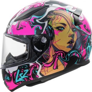 CASCO INTEGRAL LS2 FF353 RAPID II CYBERG PURPLE CYAN