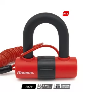 ANTIRROBO RADIKAL RK72 MINI U Ø14 - 40X56MM (INCLUYE CABLE RECUERDO)