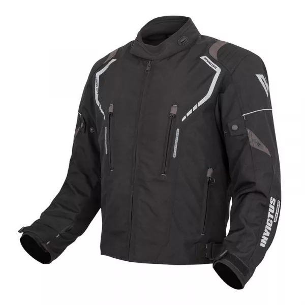 CHAQUETA DE MOTO CORTA EN CORDURA INVICTUS ARES GREY