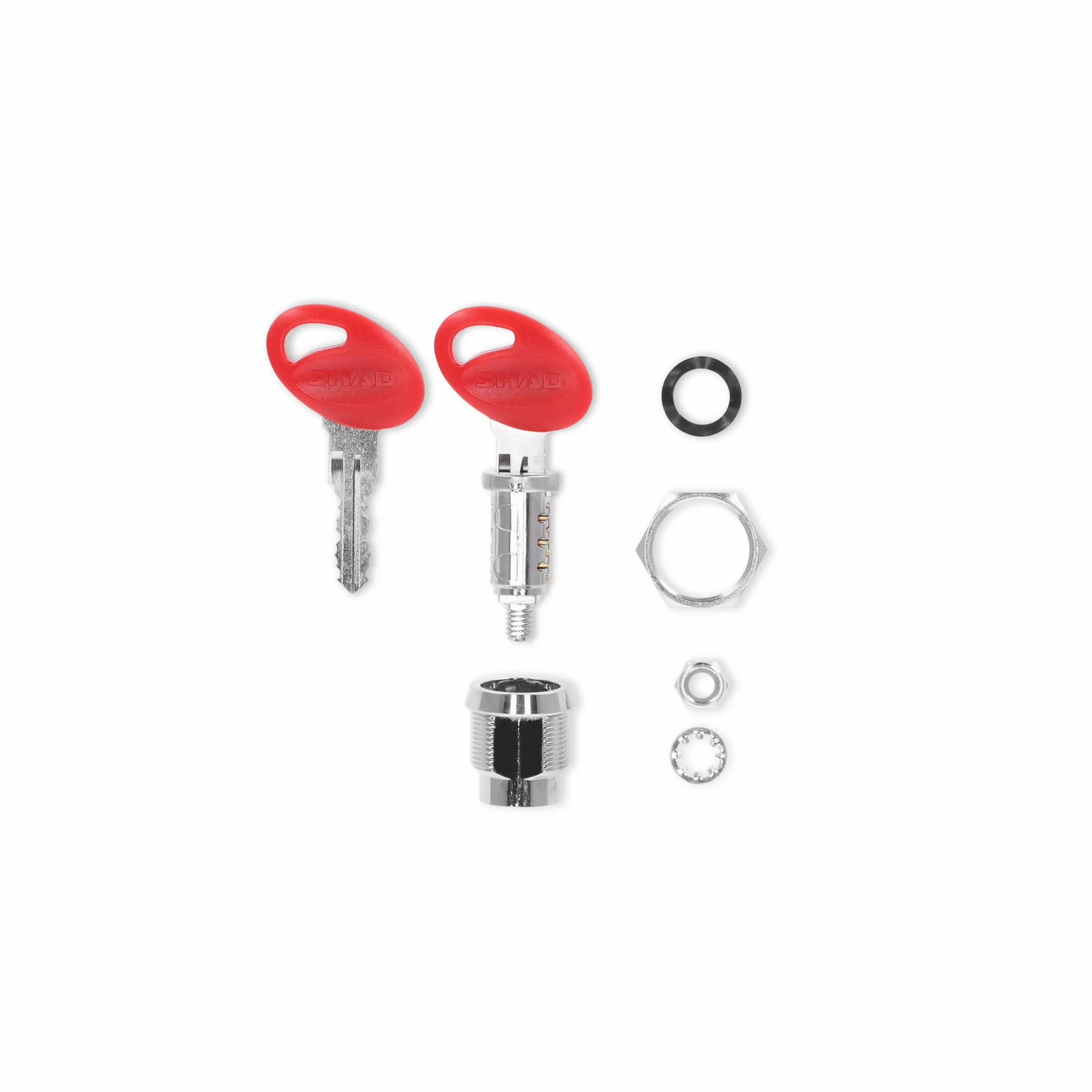 Kit de llaves + 1 cerradura de llave roja Shad, Full Gas Motor. Mejorada del Campo. Madrid