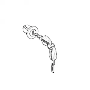 KIT DE LLAVES SHAD + CERRADURA DE LLAVE NEGRA