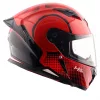 Casco moto integral barato color rojo negro brillo nuevo a estrenar con alerón trasero. Oferta venta en Full Gas Motor. Mejorada del Campo. Madrid. Estamos en el Corredor del Henares, cerca de Coslada, Arganda del Rey, Velilla de San Antonio, Rivas Vaciamadrid, San Fernando de Henares, Torrejón, Alcalá...