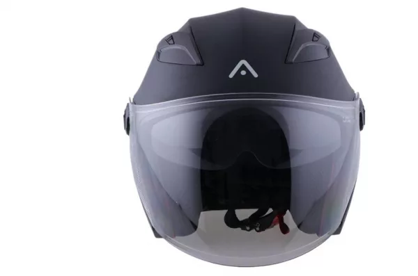 Casco moto Jet con gafa solar barato para scooter, ciclomotor, patinete, ciudad, urbano. Colir negro mate para hombre o mujer. Full Gas Motor Mejorada del Campo Madrid. Venta online consultar antes de venir a la tienda