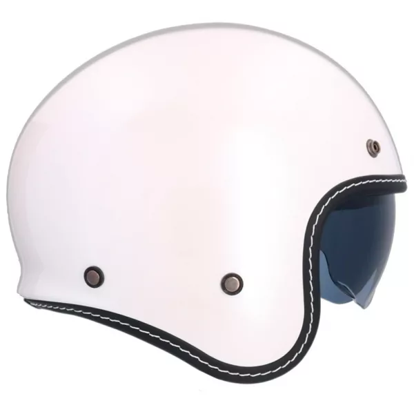 Casco jet Axor (Shiro) Dallas. Estilo retro sin pantalla y con gafa solar. Homologación ECE 22.06 para hombre y mujer. Oferta en Full Gas Motor. Mejorada del Campo. Madrid