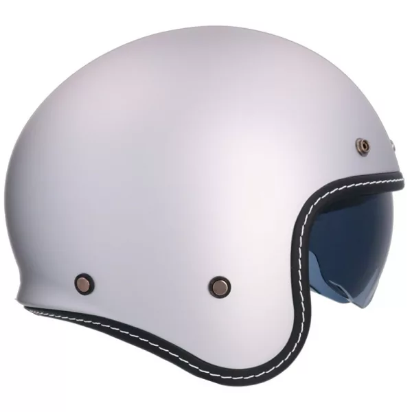 Casco jet Axor (Shiro) Dallas. Estilo retro sin pantalla y con gafa solar. Homologación ECE 22.06 para hombre y mujer. Oferta en Full Gas Motor. Mejorada del Campo. Madrid