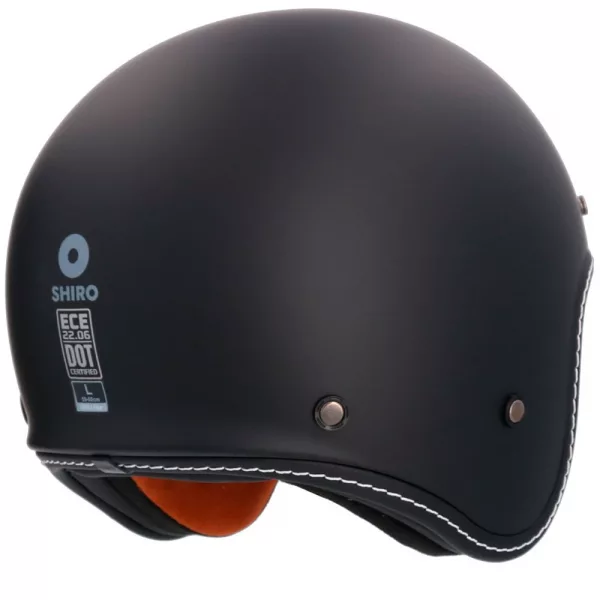 Casco jet Axor (Shiro) Dallas. Estilo retro sin pantalla y con gafa solar. Homologación ECE 22.06 para hombre y mujer. Oferta en Full Gas Motor. Mejorada del Campo. Madrid