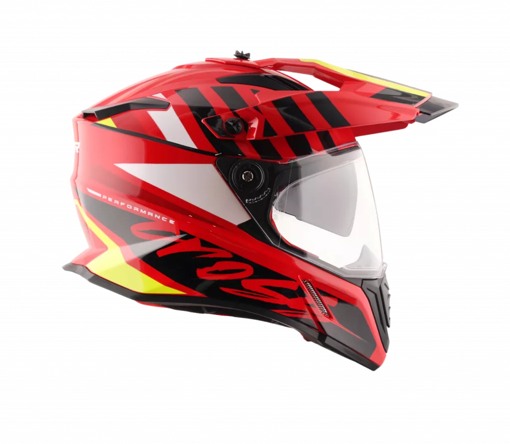 CASCO MOTOCROSS AXOR X-CROSS ORBIT ROJO