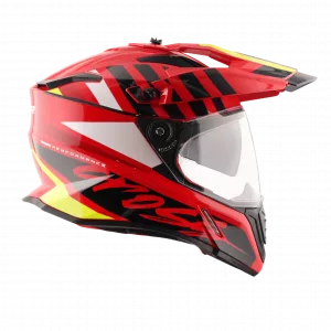 CASCO MOTOCROSS AXOR X-CROSS ORBIT ROJO