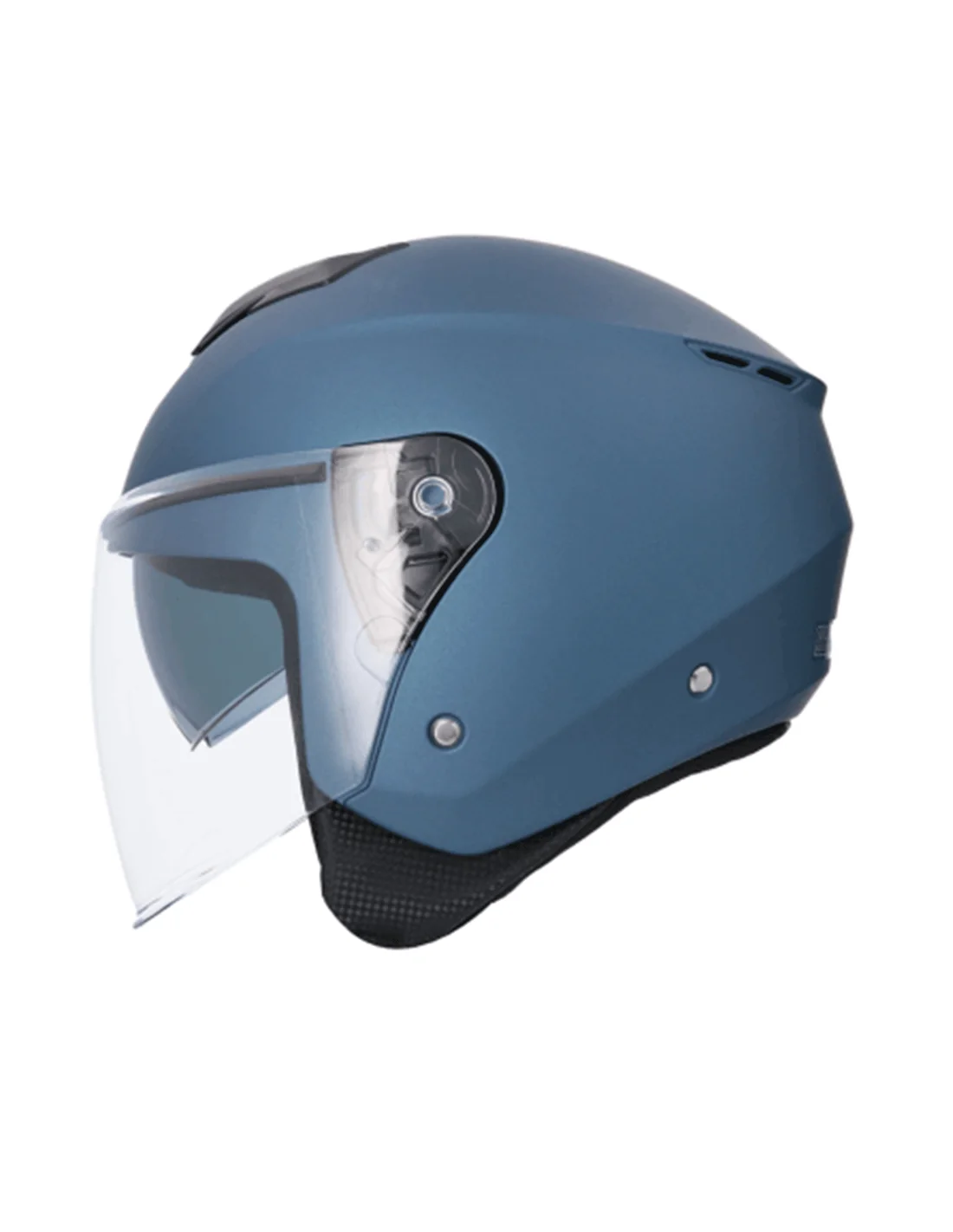 Casco jet Shiro Ibiza Monocolor, un casco de moto ligero, cómodo y práctico, ideal para uso urbano. Disponible en negro, verde y azul mate, incorpora visor solar interior, cierre micrométrico y diseño compacto. Perfecto para hombre y mujer que buscan comodidad y facilidad de uso en el día a día. Full Gas Motor. Mejorada del Campo. Madrid