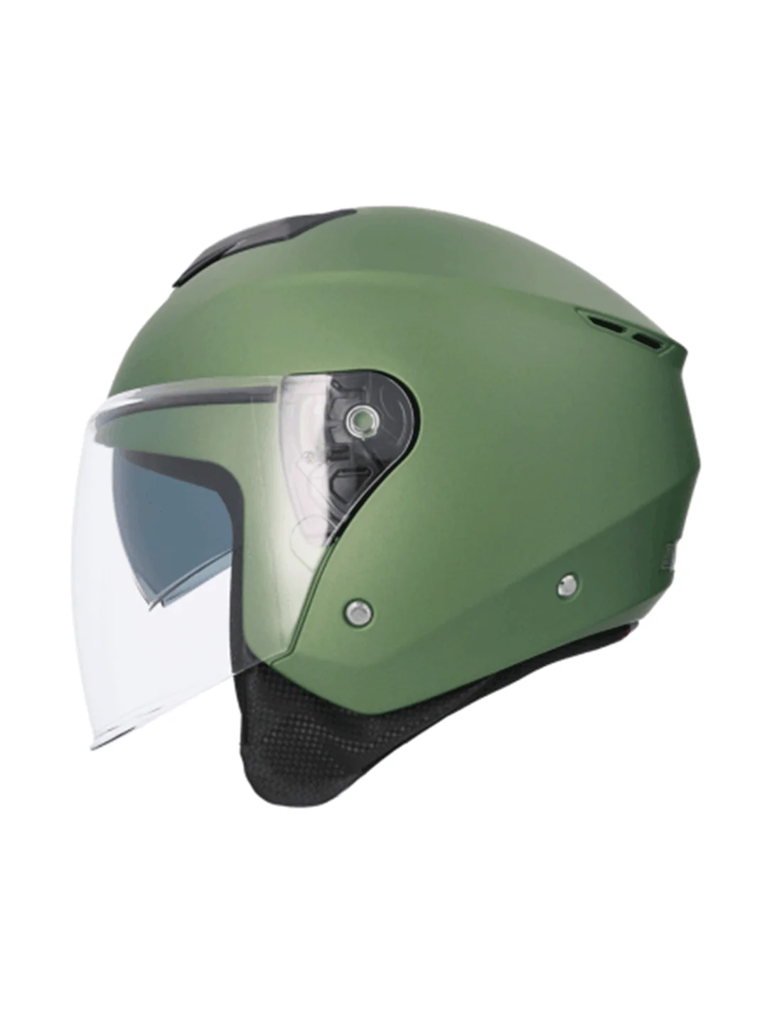 Casco jet Shiro Ibiza Monocolor, un casco de moto ligero, cómodo y práctico, ideal para uso urbano. Disponible en negro, verde y azul mate, incorpora visor solar interior, cierre micrométrico y diseño compacto. Perfecto para hombre y mujer que buscan comodidad y facilidad de uso en el día a día. Full Gas Motor. Mejorada del Campo. Madrid