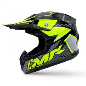 CASCO IMR MX WOLF. Casco de motocross para niño y niña homologado, seguro y barato. Tallas YS, YM, YL para 49 cm, 50, cm, 51, cm, 52, cm 53 cm, 54 cm. Casco off-road infantil color amarillo y negro. Homologación ECE/ONU 22.05.P (EU) Casco Motocross niño 7 años, 8 años, 9 años, 10 años, 11 años