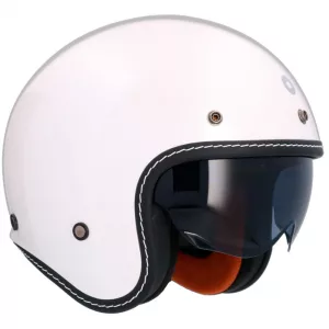 Casco jet Axor (Shiro) Dallas. Estilo retro sin pantalla y con gafa solar. Homologación ECE 22.06 para hombre y mujer. Oferta en Full Gas Motor. Mejorada del Campo. Madrid