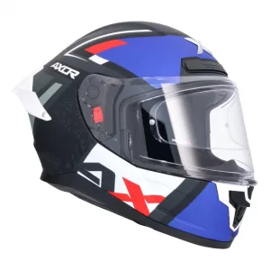 CASCO INTEGRAL SABER X SPORTS NEGRO MATE AZUL