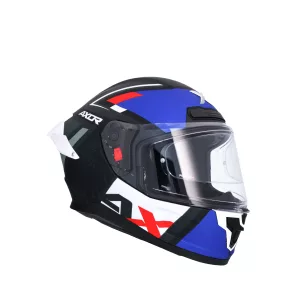 CASCO INTEGRAL SABER X SPORTS NEGRO BRILLO AZUL