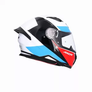 CASCO INTEGRAL HUNTER TURBO BLANCO ROJO