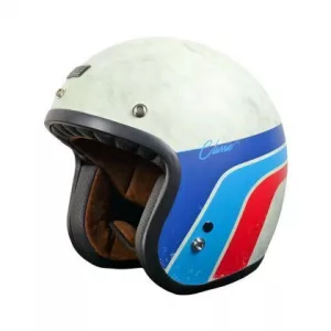 CASCO JET PRIMO CLASSIC WHITE MATT VINTAGE