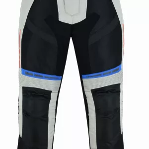 Pantalón de moto de verano Kangroute Hefesto azul rojo gris