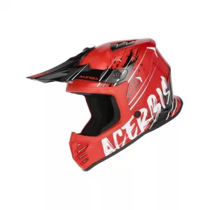 CASCO INFANTIL ACERBIS JUNIOR PROFILE ROJO NEGRO